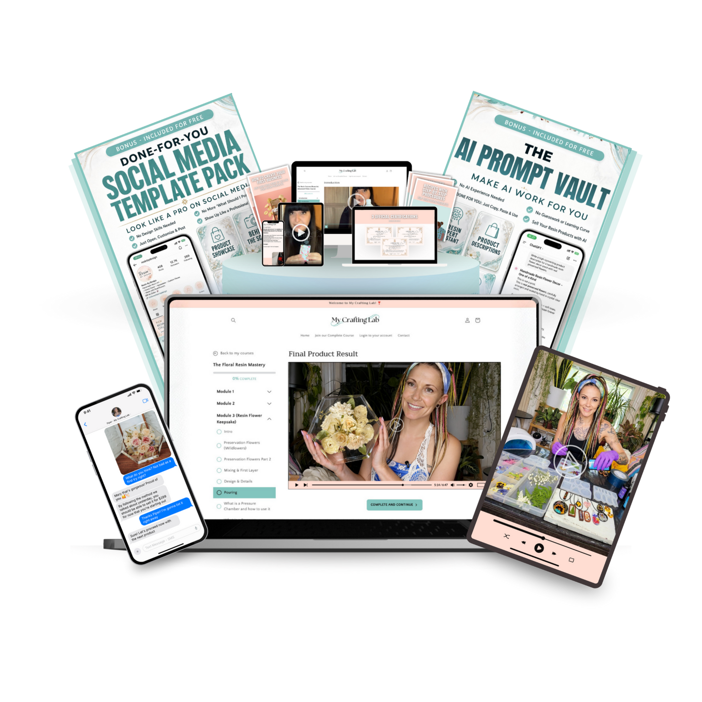 The Floral Resin Mastery Expert Bundle