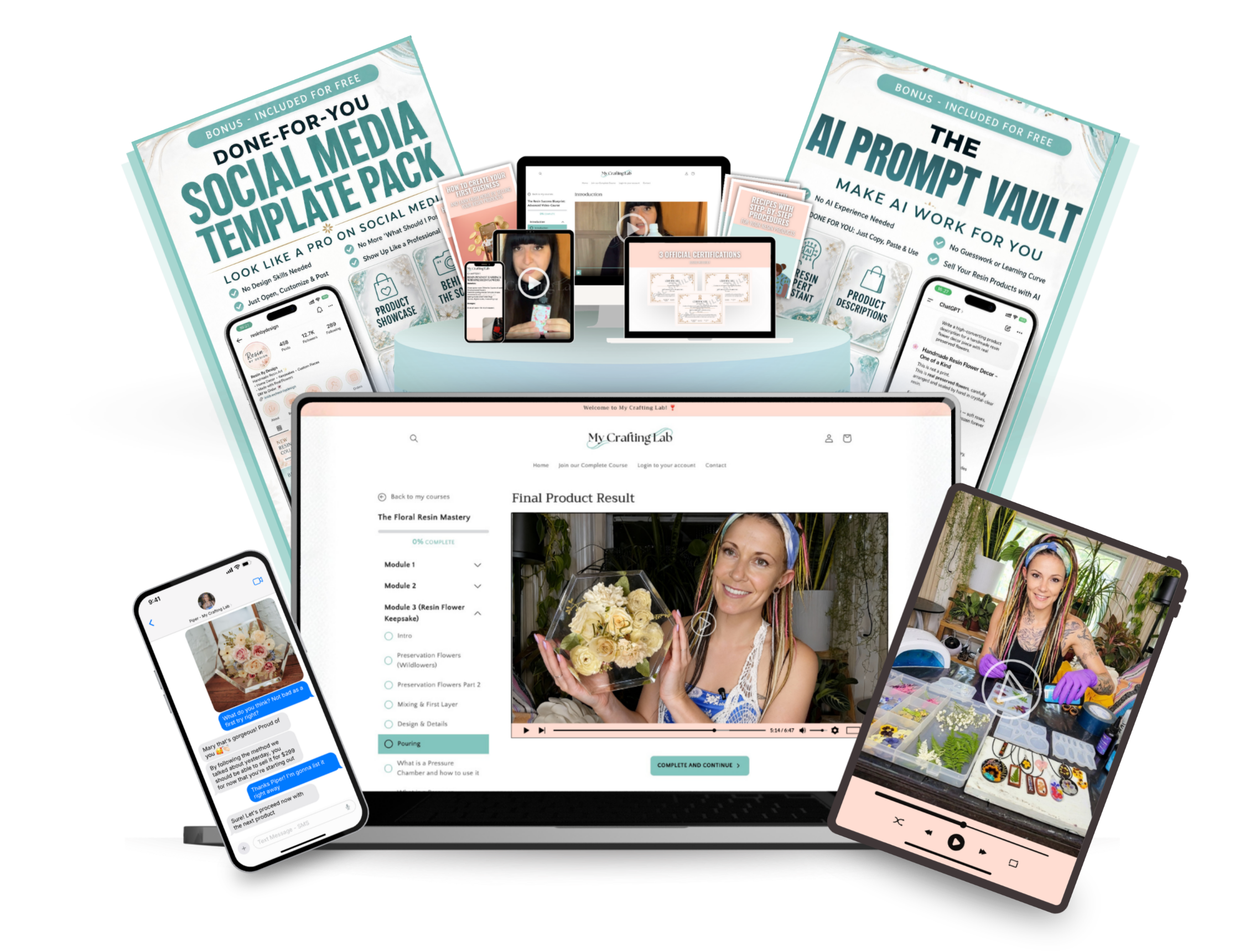 THE FLORAL RESIN MASTERY EXPERT BUNDLE